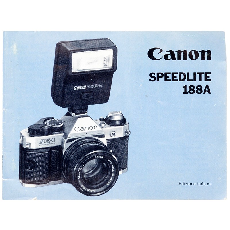 Manuale utente per flash Canon Speedlite 188A. Libretto istruzioni italiano. 3 Manuale utente per flash Canon Speedlite 188A. Libretto istruzioni italiano. - immagine 3