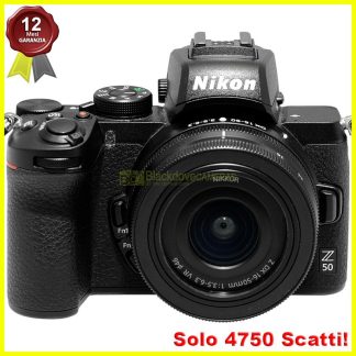 Nikon Z50 + 16-50mm VR Kit Mirrorless Digitale 20,7Mp 4K | NITAL | Come nuova