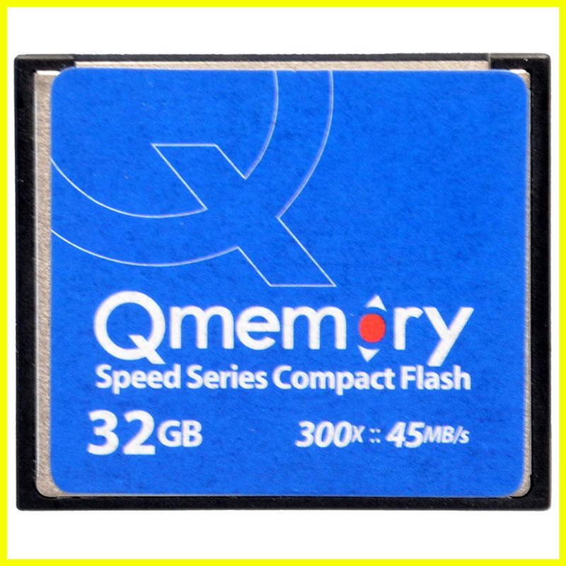 Qmemory Speed Series 32GB Compact Flash 45MB/s 300x Memory Card CF. Memoria. 1 Qmemory Speed Series 32GB Compact Flash 45MB/s 300x Memory Card CF. Memoria.