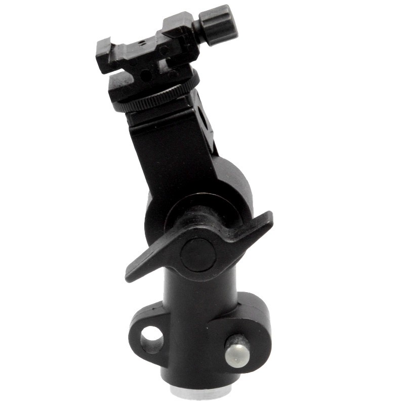Supporto a slitta per flash con snodo Innesto su treppiede supporto per ombrello 3 Supporto a slitta per flash con snodo Innesto su treppiede supporto per ombrello - immagine 3