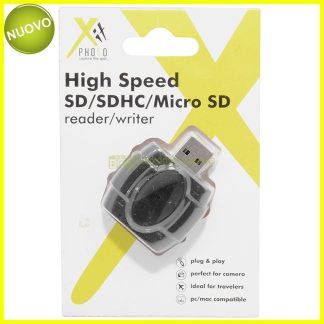 Xit Photo SD/SDHC/Micro SD USB Card reader. Lettore schede memoria.