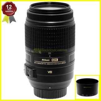 Nikon AF-S Nikkor 55/300mm f4,5-5,6 G DX VR. obiettivo per fotocamere digitali.