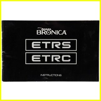 AE Zenza Bronica ETRS ETRSC Camera instructions - ENGLISH. User's manual.