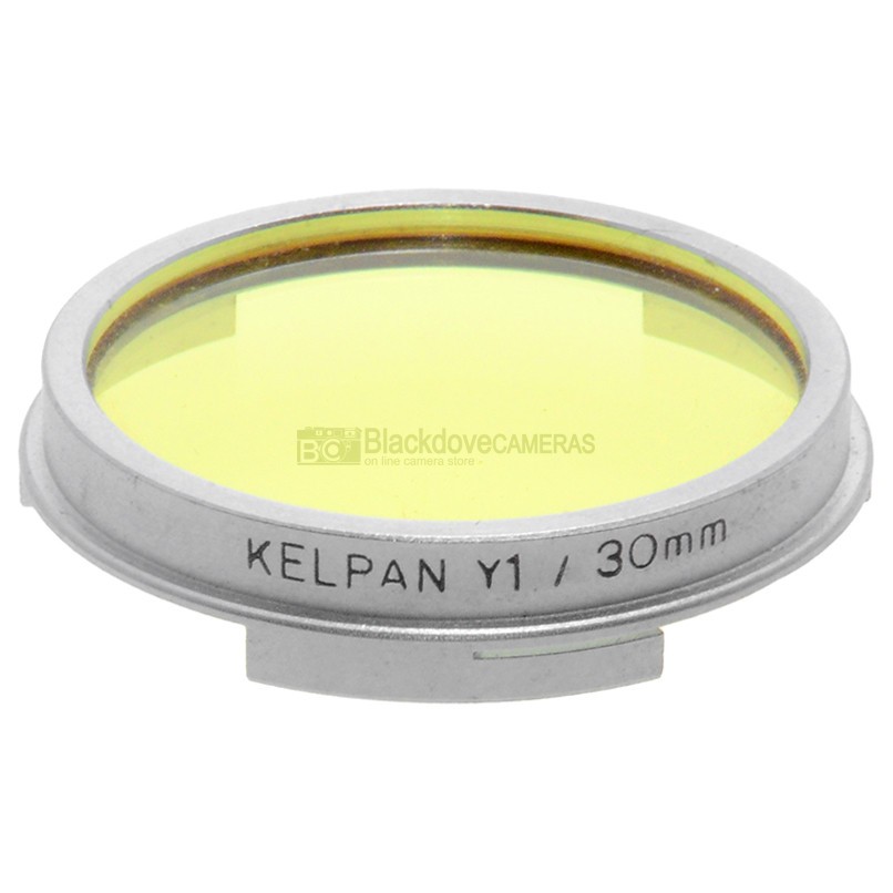 Filtro push-on 30mm. giallo Kelpan.  Yellow Y1 lens filter 1.5-2.5x. Vintage. - immagine 3