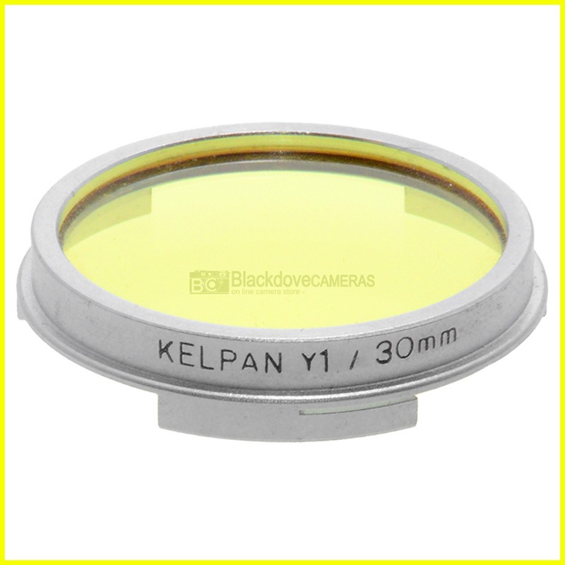 Filtro push-on 30mm. giallo Kelpan.  Yellow Y1 lens filter 1.5-2.5x. Vintage.