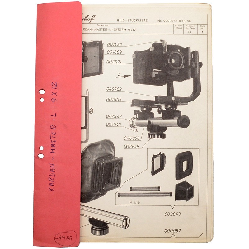 Linhof KARDAN-MASTER L 9×12" BILD-STÜCKLISTE Deutsch - Lista componenti 2 Linhof KARDAN-MASTER L 9×12" BILD-STÜCKLISTE Deutsch - Lista componenti - immagine 2