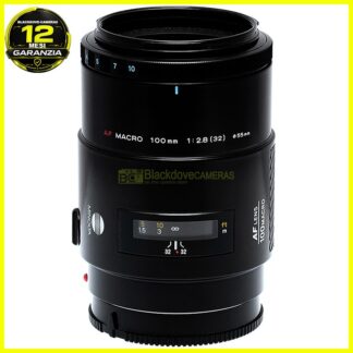 Minolta AF 100mm. f2,8 obiettivo Close-up Macro 1:1 per fotocamere Sony A-Mount.