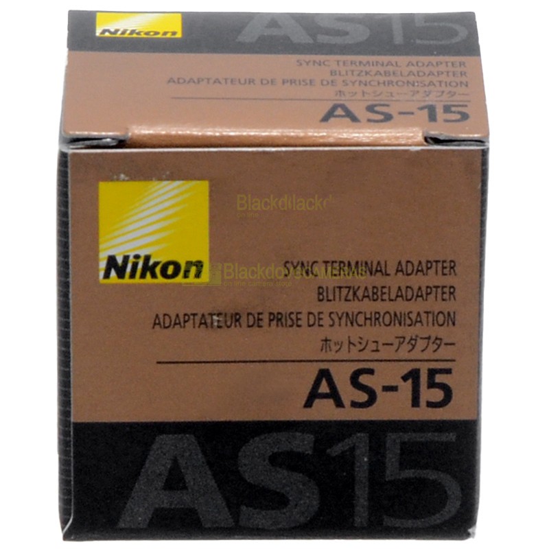 Nikon AS-15 Adattatore Flash Hot Shoe a PC Sync Terminal Originale Nuovo 6 Nikon AS-15 Adattatore Flash Hot Shoe a PC Sync Terminal Originale Nuovo - immagine 6