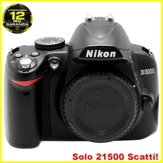 Nikon D3000 Reflex Digitale Body 10.2MP Macchina fotografica innesto F