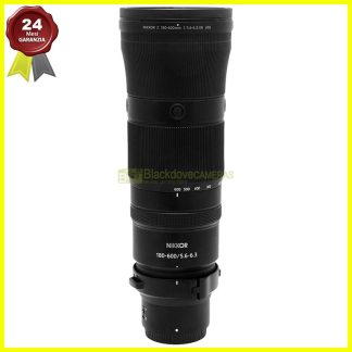 Nikon Z Nikkor 180/600mm f5,6-6,3 VR obiettivo full frame FX . Come Nuovo.