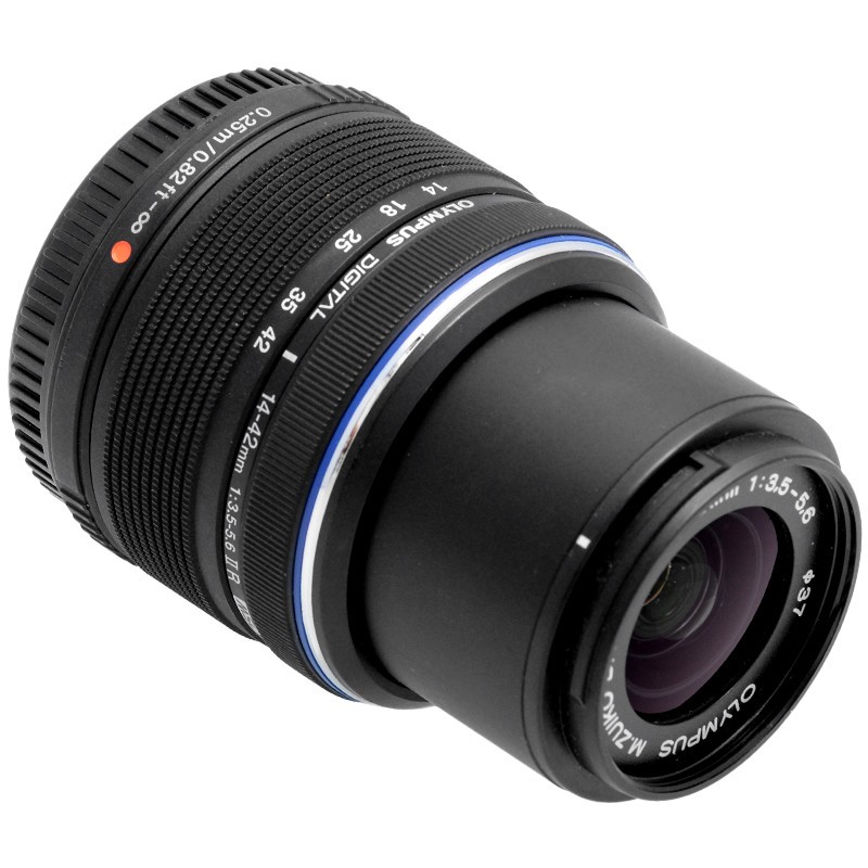Olympus M.Zuiko 14‑42mm f/3.5‑5.6 II R MSC – Obiettivo nero per Micro 4/3 4 Olympus M.Zuiko 14‑42mm f/3.5‑5.6 II R MSC – Obiettivo nero per Micro 4/3 - immagine 4