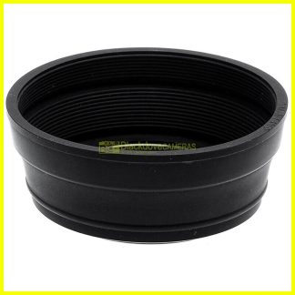 Paraluce ripiegabile universale in gomma per obiettivi innesto a vite 52mm. M52