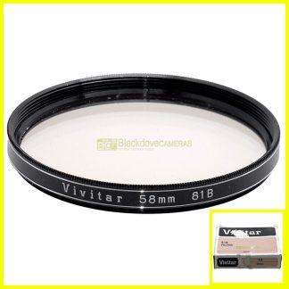 58mm. filtro di conversione 81B Vivitar diametro 58 mm. 81-B lens filter