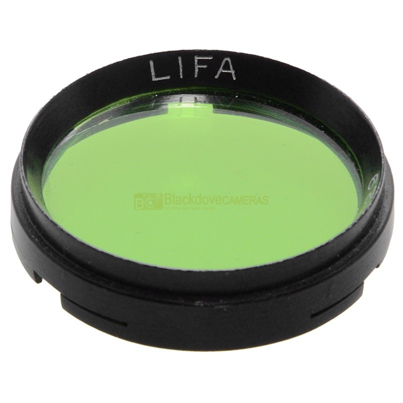 Filtro push-on 29mm. verde LIFA Panchrom 1/29.  Green Vintage lens filter - immagine 4