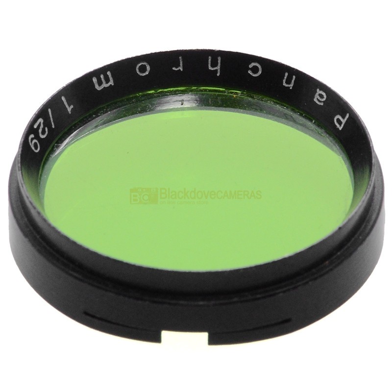 Filtro push-on 29mm. verde LIFA Panchrom 1/29.  Green Vintage lens filter - immagine 5