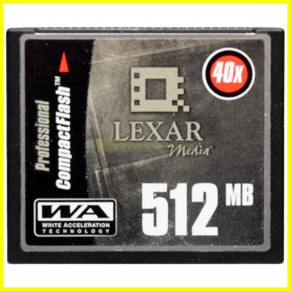 Lexar Professional 512MB Compact Flash 40x Memory Card CF Scheda di Memoria