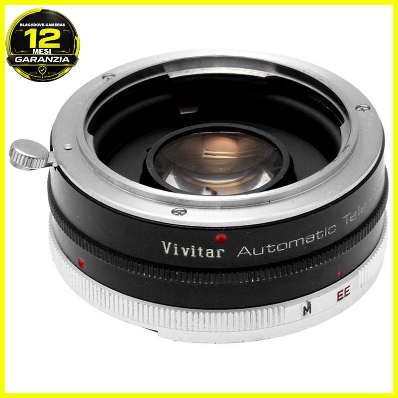 Moltiplicatore focale Vivitar Automatic Tele Converter 2x per fotocamere Konica 1 Moltiplicatore focale Vivitar Automatic Tele Converter 2x per fotocamere Konica