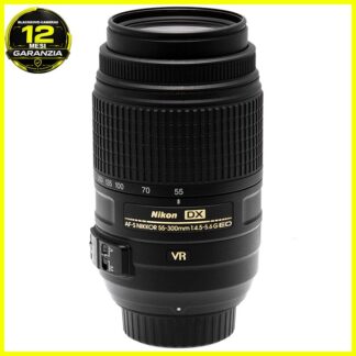 Nikon AF-S DX 55-300mm f/4.5-5.6G ED VR Tele Zoom HB-57 Ottimo Stabilizzato