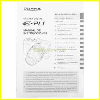 Olympus E‑PL1 Manual de instrucciones - manuel de utilizacion Español